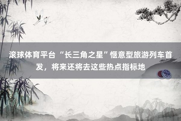 滚球体育平台 “长三角之星”惬意型旅游列车首发,将来还将去这些热点指标地