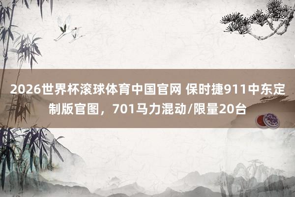 2026世界杯滚球体育中国官网 保时捷911中东定制版官图,701马力混动/限量20台