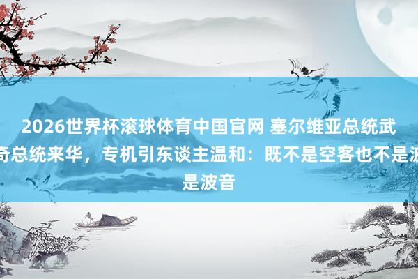 2026世界杯滚球体育中国官网 塞尔维亚总统武契奇总统来华,专机引东谈主温和:既不是空客也不是波音
