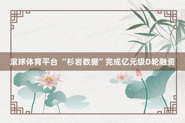 滚球体育平台 “杉岩数据”完成亿元级D轮融资
