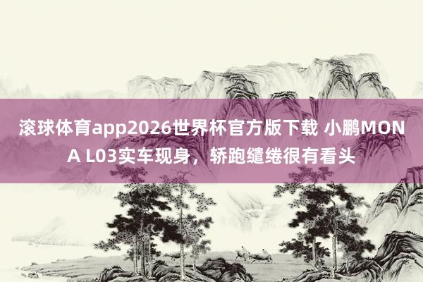 滚球体育app2026世界杯官方版下载 小鹏MONA L03实车现身,轿跑缱绻很有看头