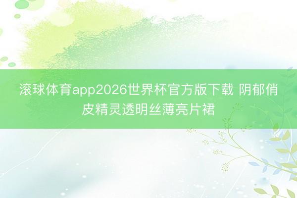 滚球体育app2026世界杯官方版下载 阴郁俏皮精灵透明丝薄亮片裙